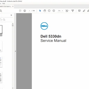 Dell 5330dn Mono Laser Printer Service Manual – Parts, Repair & Troubleshooting – PDF