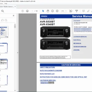 Denon AVR-S530BT AVR-X540BT Service Manual PDF