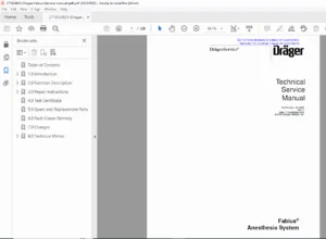 Dräger Fabius Anesthesia Workstation Service Manual PDF
