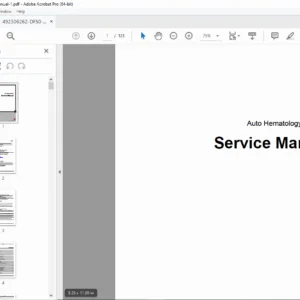 Dymind DF50 / DF51 / DF53 Auto Hematology Analyzer Service Manual – PDF Download