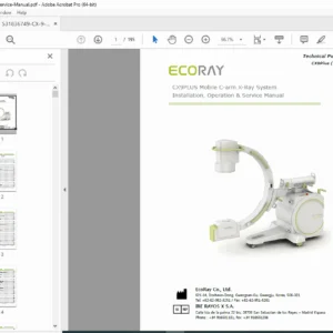 EcoRay CX9Plus C-Arm Service Manual PDF DOWNLOAD