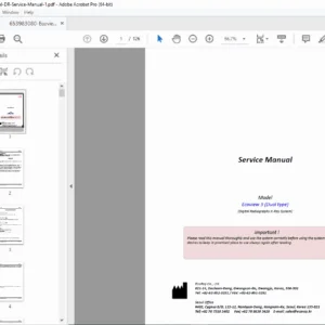 Ecoview 9" Dual DR Flat Panel Detector Service Manual PDF