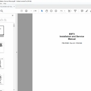 Edwards EST3 Fire Alarm System Installation & Service Manual v6.0 – PDF Download