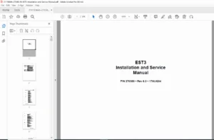 Edwards EST3 Fire Alarm System Installation & Service Manual – PDF