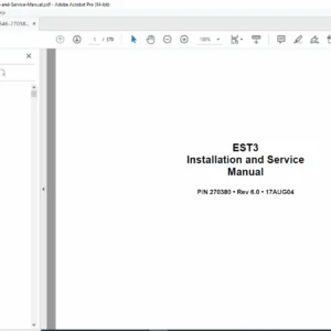 Edwards EST3 Fire Alarm System Installation & Service Manual – PDF