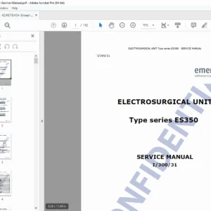 Emed ES350 Electrosurgical Unit Service Manual – PDF Download