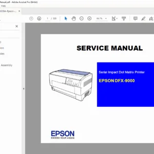 Epson DFX-9000 Service Manual (Revision B, 2005) - PDF DOWNLOAD