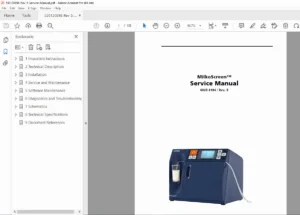 FOSS MilkoScreen™ FTIR Milk Analyzer Service Manual 6005 8194 Rev. 5 – PDF