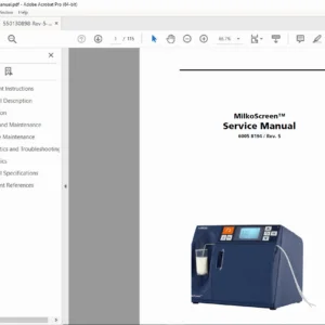 FOSS MilkoScreen™ FTIR Milk Analyzer Service Manual 6005 8194 Rev. 5 – PDF