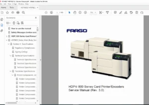 Fargo HDP800 Series Card Printer/Encoder Service Manual – PDF Download