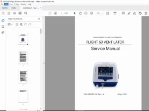 Flight Medical Flight 60 Ventilator Service Manual - PDF