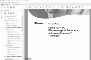 Force FX-8C Electrosurgical Generator Service Manual – Repair & Calibration PDF