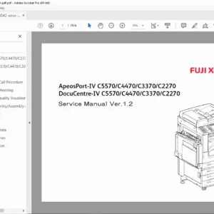 Fuji Xerox ApeosPort-IV / DocuCentre-IV C2270–C5570 Service Manual PDF