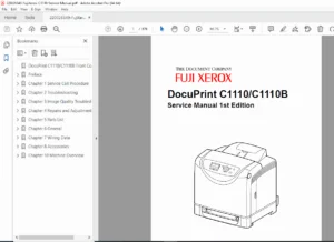 Fuji Xerox DocuPrint C1110 / C1110B Service Manual – Complete OEM Edition