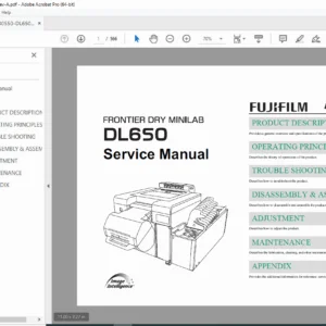 Fujifilm DL650 Dry Minilab Printer Service Manual (Rev A) – PDF Download