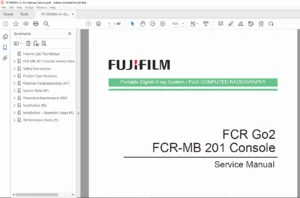 Fujifilm FCR Go 2 / FCR-MB 201 Console Service Manual – Portable X-Ray PDF