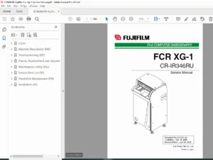 Fujifilm FCR XG-1 (CR-IR346RU) Service Manual – PDF Download