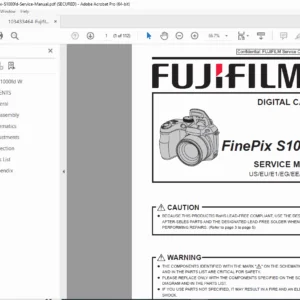Fujifilm FinePix S1000fd Service & Repair Manual PDF (Schematics)