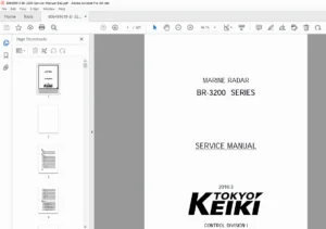 Furuno BR-3200 Marine Radar Service Manual - PDF DOWNLOAD