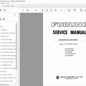 Furuno FCR-2107/2807 Service Manual & EC-1000C CPU Replacement Guide PDF
