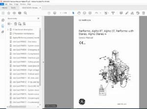 GE Alpha RT / ST / Performa X-Ray System Service Manual (PDF)