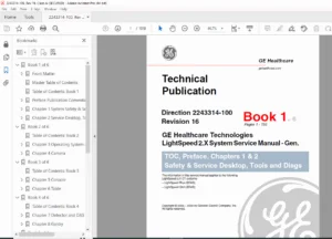 GE LightSpeed 2.X / LightSpeed Plus IQ CT System Service Manual PDF