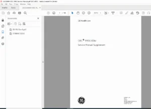 GE OEC 9900 Elite Service Manual Supplement 2007 - PDF DOWNLOAD