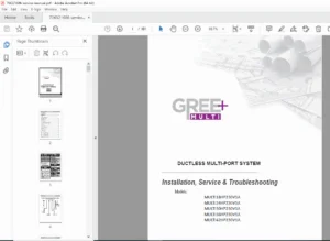 Gree MULTI+ Ductless Multi-Port System InstallationN - PDF