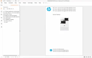 HP Color LaserJet Managed MFP E87640 / E87650 / E87660 Service Manual (708454958)