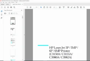 HP LaserJet 5P / 5MP / 6P / 6MP Printer Service & Repair Manual (PDF)