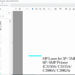 HP LaserJet 5P / 5MP / 6P / 6MP Printer Service & Repair Manual (PDF)