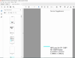 HP LaserJet 6P / 6MP Printer Service Manual PDF