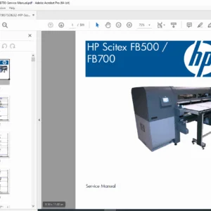 HP Scitex FB500 / FB700 UV Flatbed Printer Service Manual – Repair & Diagnostics PDF