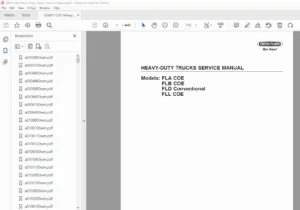 Heavy-Duty Trucks Service Manual  - PDF DOWNLOAD