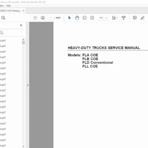 Heavy-Duty Trucks Service Manual  - PDF DOWNLOAD