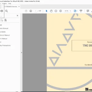 Heidenhain TNC 306 / TNC 360 CNC Control Service Manual 10/2000 - PDF
