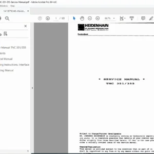 Heidenhain TNC 351 / TNC 355 Service Manual – Diagnostics & Repair PDF