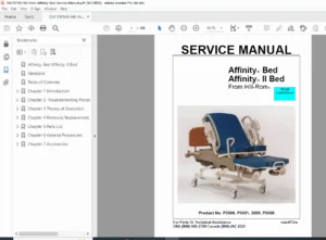 Hill-Rom Affinity 3 & 4 Birthing Bed Service Manual (P3700 Series) PDF