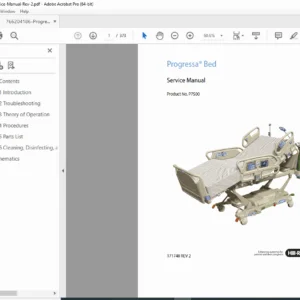 Hill-Rom Progressa Bed Service Manual PDF DOWNLOAD