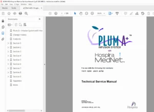 Hospira Plum A+ Infusion Pump Technical Service Manual – MedNet Software