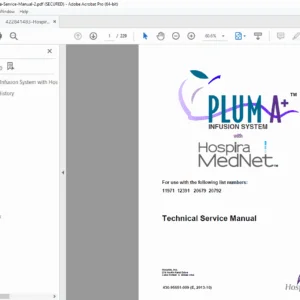 Hospira Plum A+ Infusion Pump Technical Service Manual – MedNet Software
