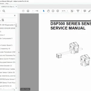 Hunter DSP300 Series Sensor Service Manual 2014 - PDF DOWNLOAD