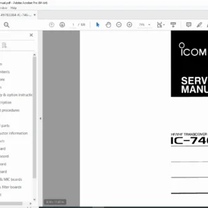 Icom IC-746 Service Manual PDF - Factory Repair Guide DOWNLOAD