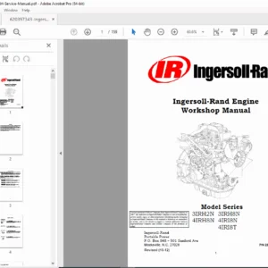 Ingersoll Rand 3IRH 4IRH Engine Service Manual PDF