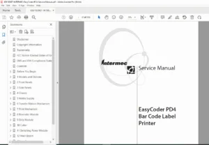 Intermec EasyCoder PD4 Service Manual PDF DOWNLOAD