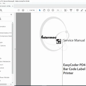 Intermec EasyCoder PD4 Service Manual PDF DOWNLOAD