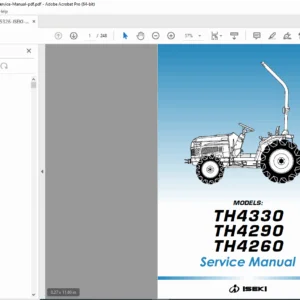 Iseki TH4260 / TH4290 / TH4330 Tractor Service Manual – PDF Download