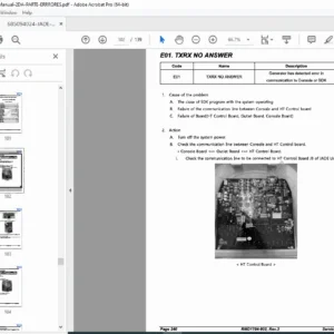 JADE X-Ray Generator Service Manual Part 2 - Error Codes & Troubleshooting - PDF