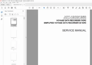 JCY-1900 / JCY-1950 Voyage Data Recorder Service Manual (Edition 2) - PDF