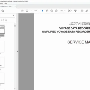 JCY-1900 / JCY-1950 Voyage Data Recorder Service Manual (Edition 2) - PDF